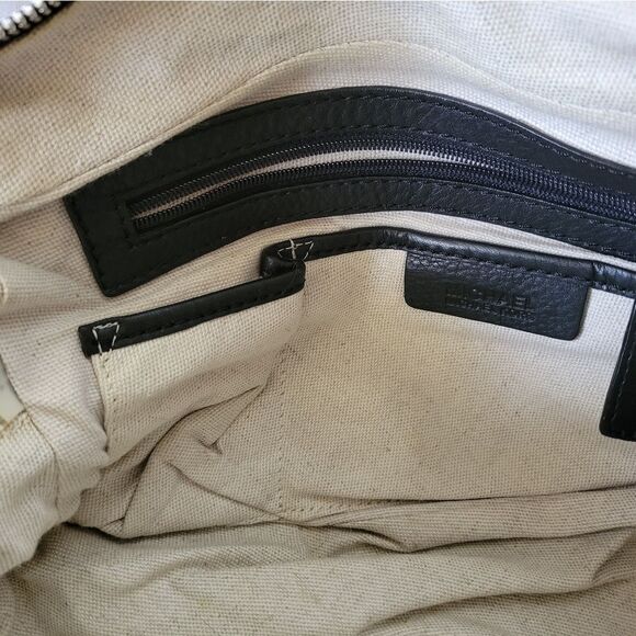 Michael Kors Y2K Black Leather Shoulder Bag Purse - Picture 6 of 8